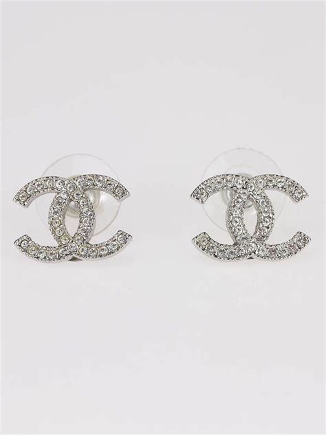 chanel pearl earrings studs|Chanel swarovski earrings.